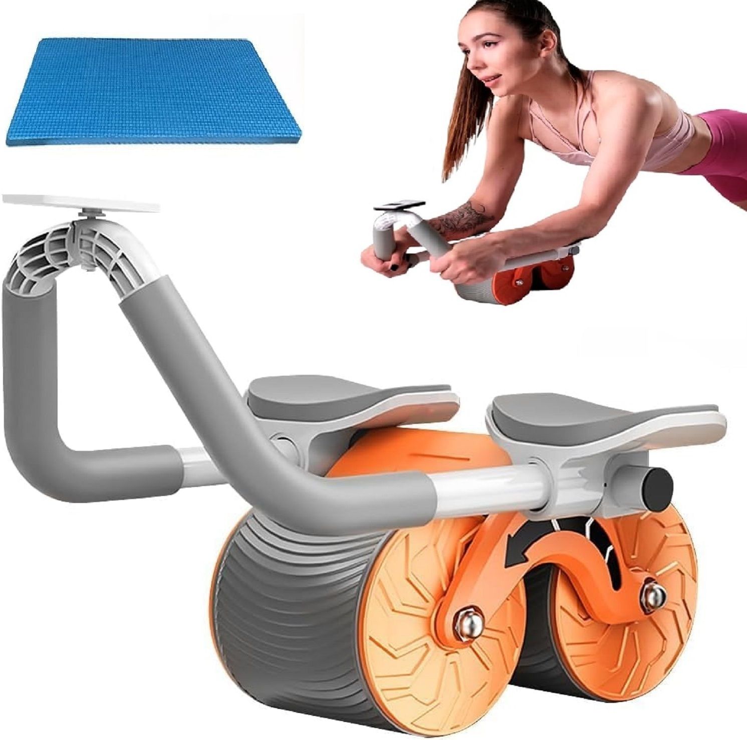 Automatic Rebound AB Roller Fitness Home Workout Equipment for Men Women Ab Exerciser-image-26