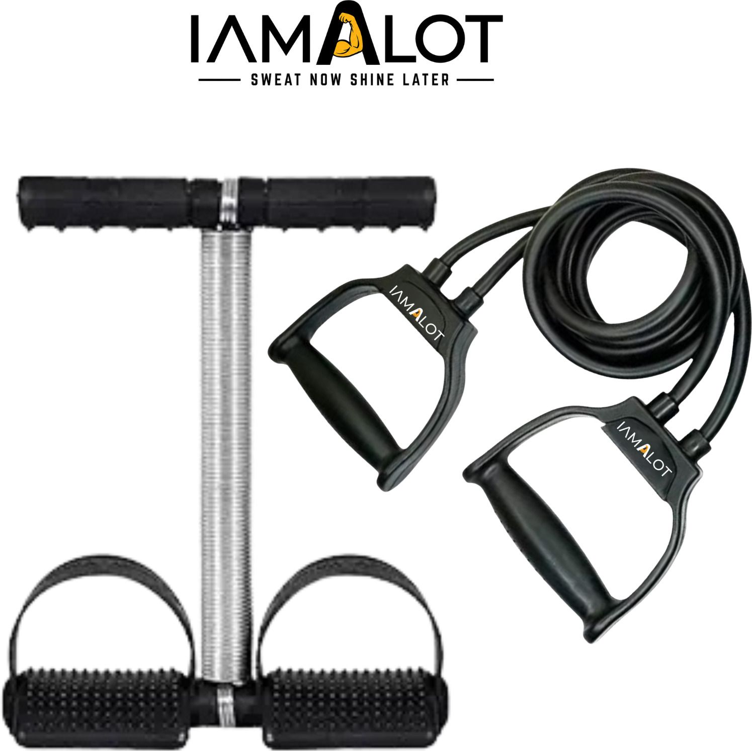 iamalot Tummy Trimmer with Resistance Tube | Full Body Workout Equipment Abs & Core Ab Exerciser-picture-22