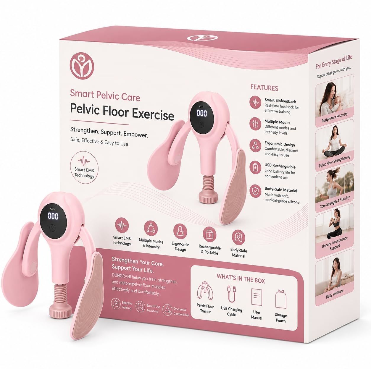 Thigh Master Thigh Exerciser ,Inner Thigh Exerciser with EMS Ab Exerciser-image-33