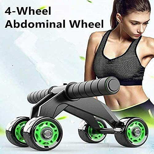 Anti Skid Abdominal 4-wheel ab roller with knee mat for Stomach Exercise Ab Exerciser-image-40