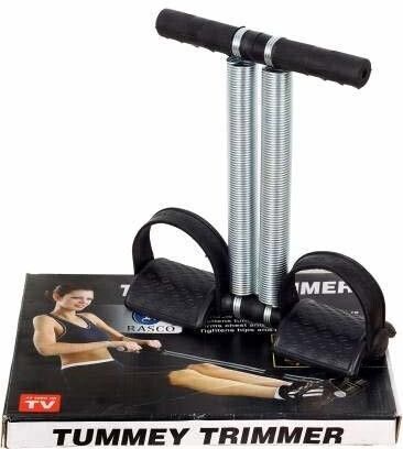 HIGH QUALITY STEEL DOUBLE SPRING TUMMY TRIMMER BLACK Ab Exerciser-image-1