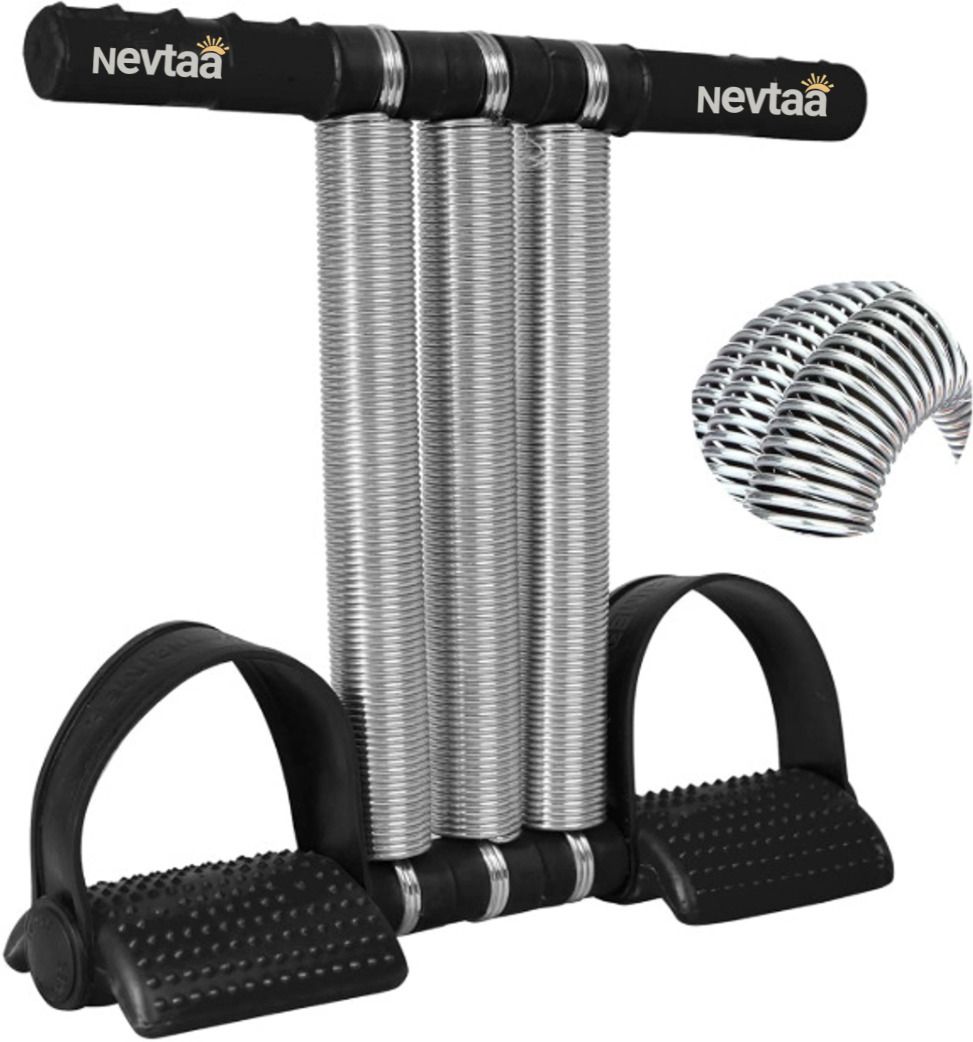 Triple Spring Tummy Trimmer for Men & Women | Heavy Resistance Abs Waist Workout Ab Exerciser-image-33