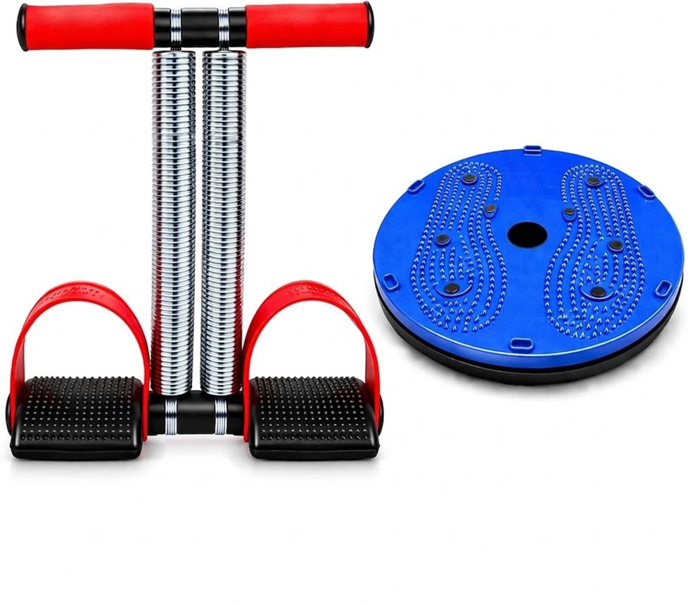Double Spring Tummy Trimmer with Tummy Twister for Workout Ab Exerciser-image-49
