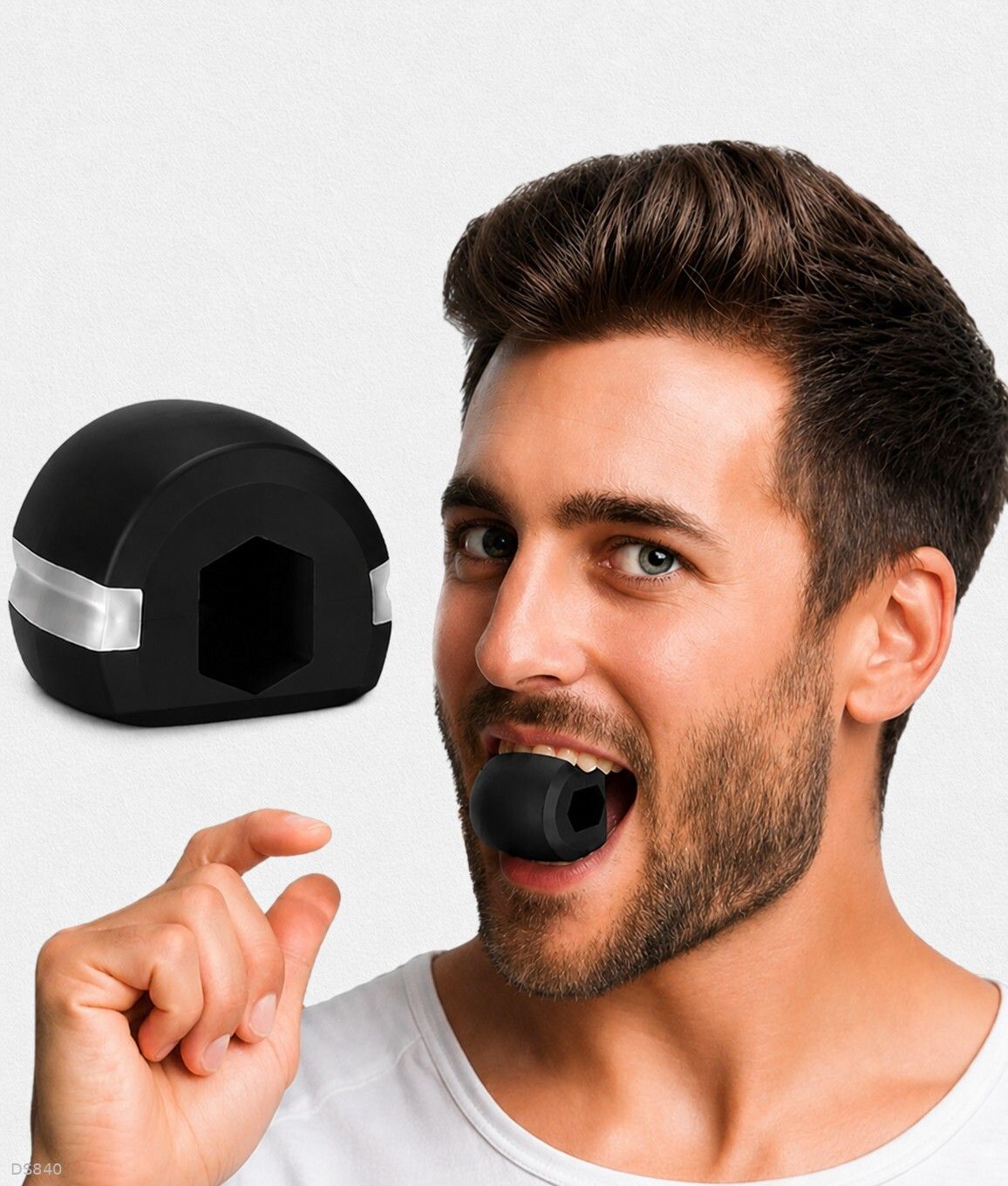 Premium Silicone Jaw Exerciser Black @DS200 Ab Exerciser-image-27
