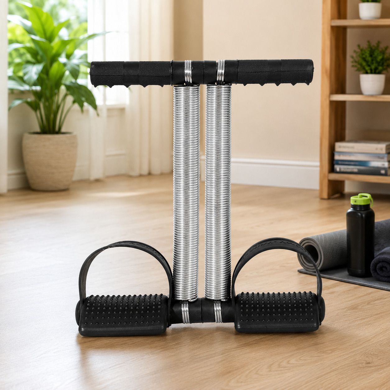 Double Spring Tummy Trimmer Men and Women for Abs Workout Home Belly Exercise Ab Exerciser-image-35
