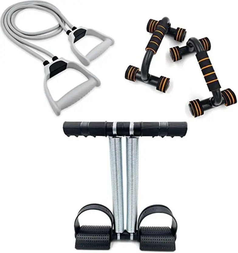 grypp Premium Home Gym Fitness Combo with Double Spring Tummy Trimmer & Push-Up Bars Ab Exerciser-picture-13