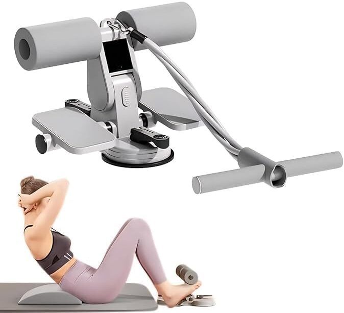 trendy appliances Double Suction Situp Bar Portable Sit-up Assistant Device(Grey) Ab Exerciser-picture-16