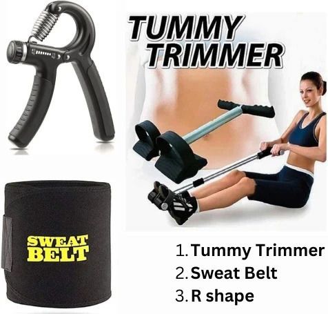 Single Tummy Trimmer With Sweat Belt and R Shape Ab Exerciser-image-41