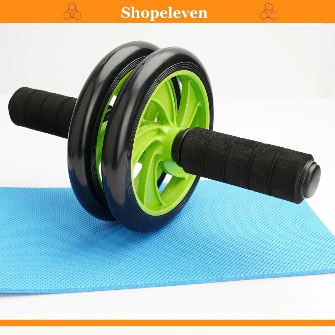 shopeleven Port le dominal Double Wheel Gym For Fitness Equipment Ab Exerciser-picture-18