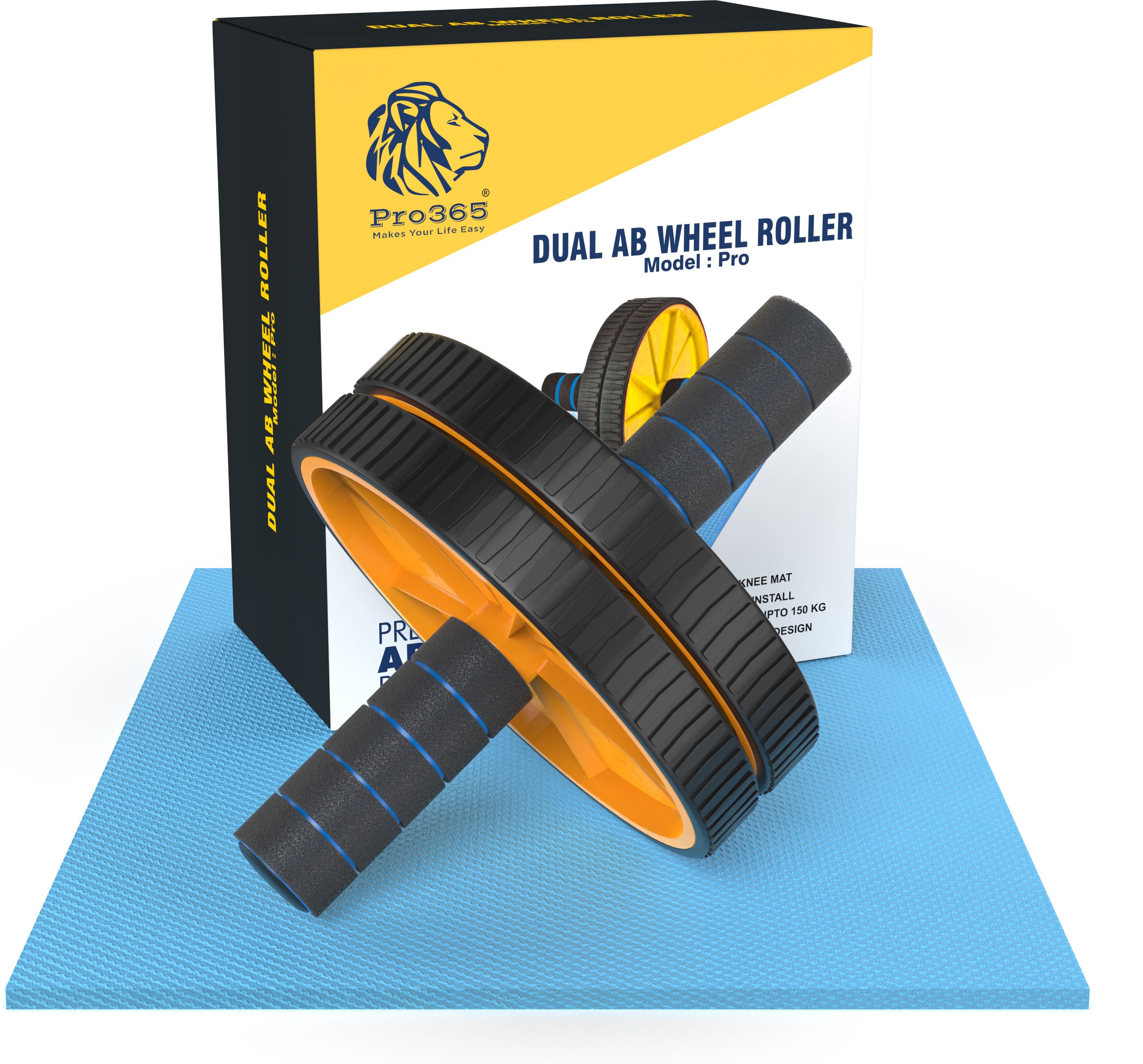 pro365 Home Gym Ab Roller Indoor Ab Wheel for Abs Workouts Exercise 6 Month Warranty Ab Exerciser-picture-34