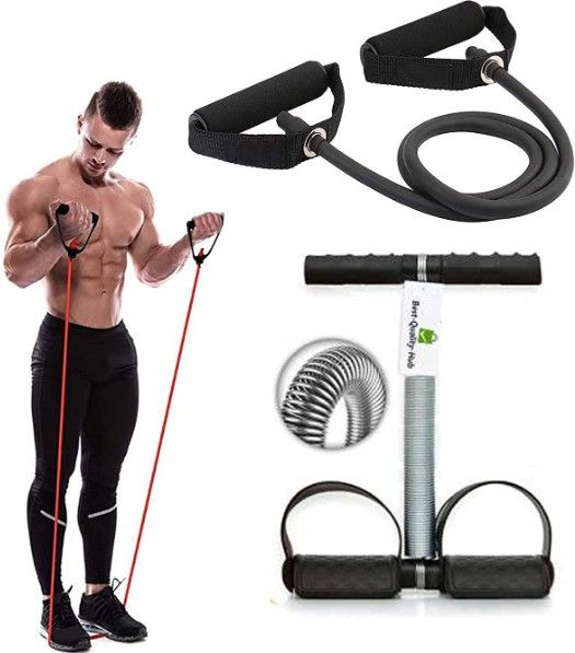 Tummy Trimmer And Toning Tube Resistance Tube for Men and Women Ab Exerciser-image-13