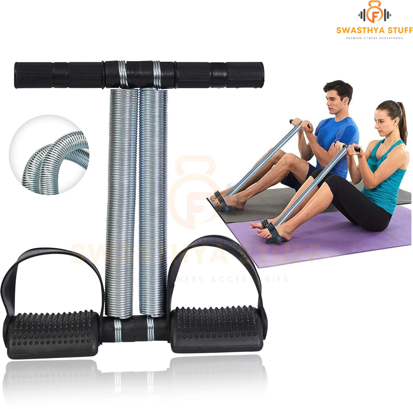 primedesign Double Spring Tummy Trimmer & Ab Exerciser Ab Exerciser image 1