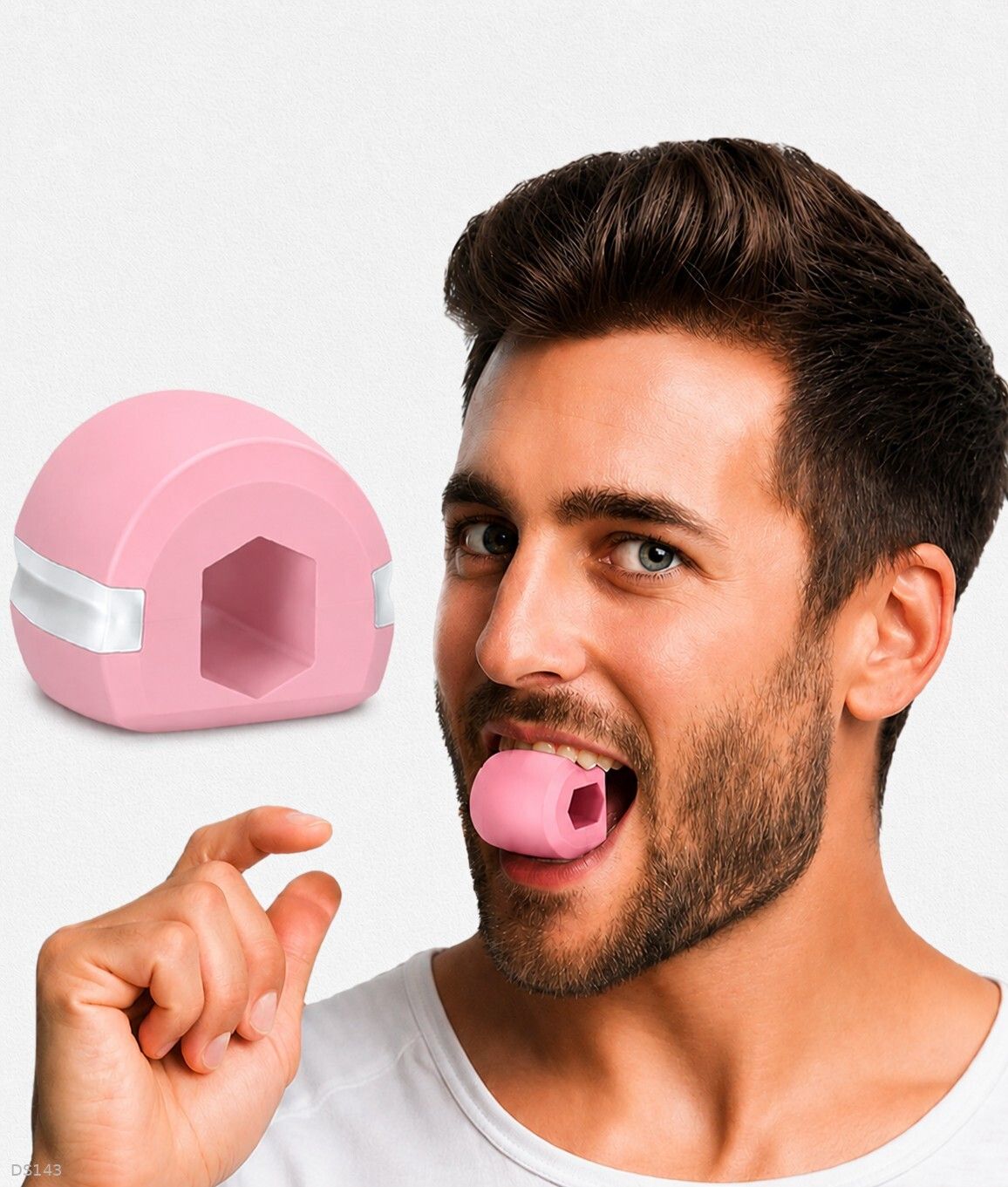 Premium Silicone Jaw Exerciser Pink @DS919 Ab Exerciser-image-18