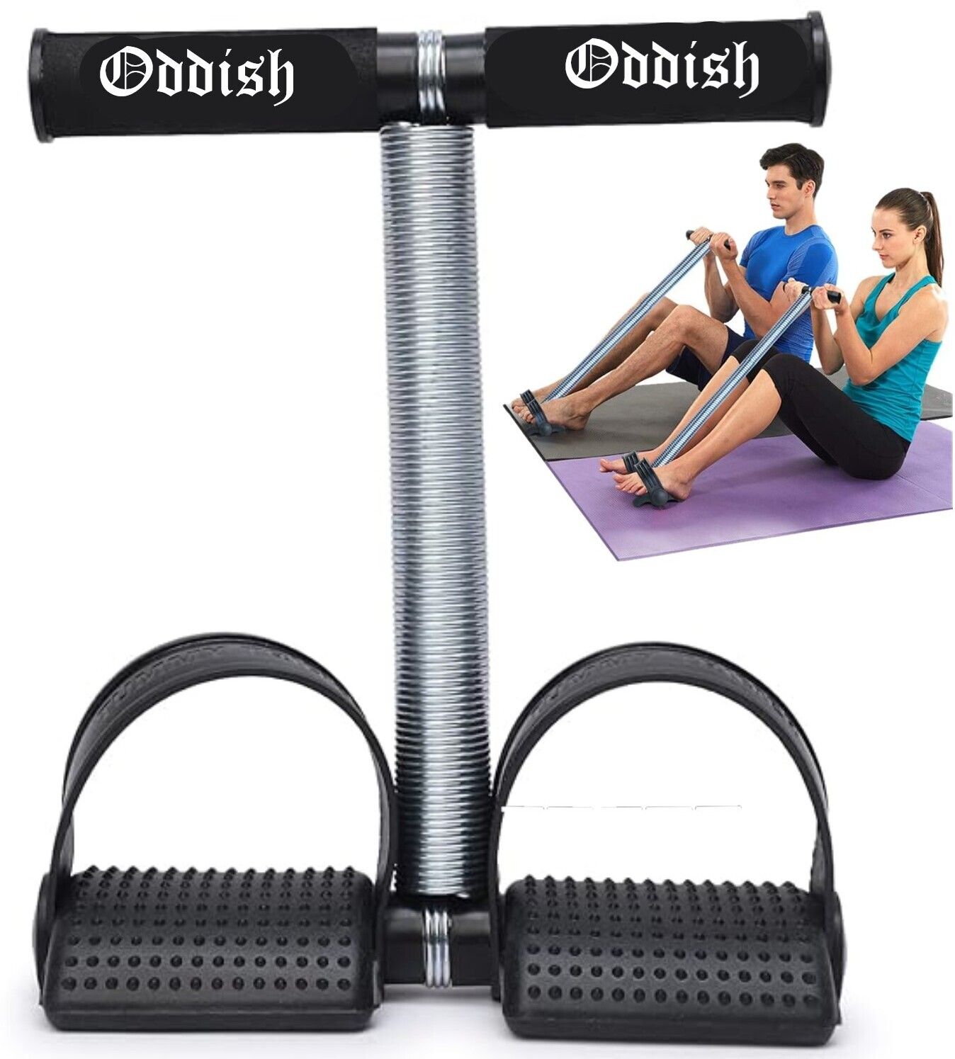 Men & Women Single Spring Tummy Trimmer Abdominal Exerciser Fitness Equipment Ab Exerciser-image-30