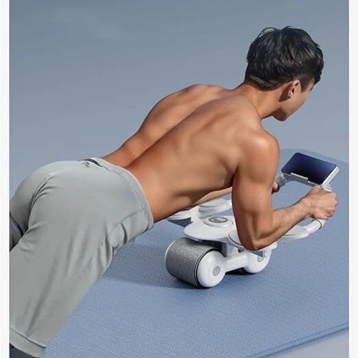 4 Elbow Support Automatic Rebound Abdominal Wheel Ab Exerciser-image-47