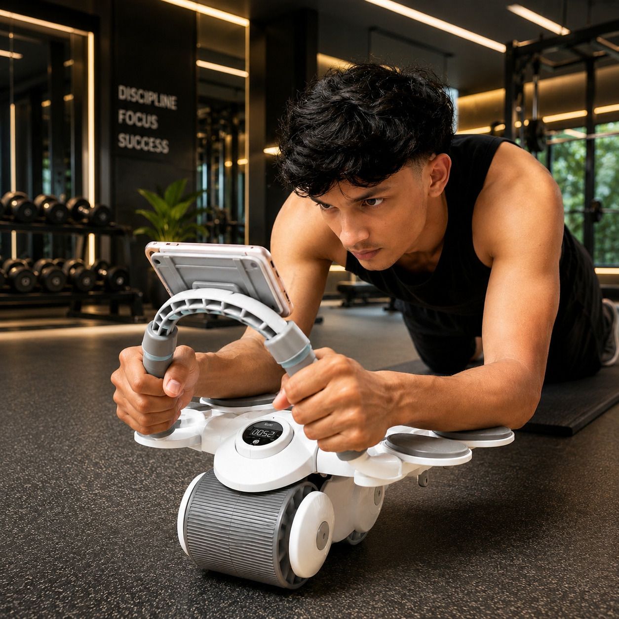 Abs Roller for Men & Women Automatic Reverse Abs Roller Wheel for Effective ABS Ab Exerciser-image-1