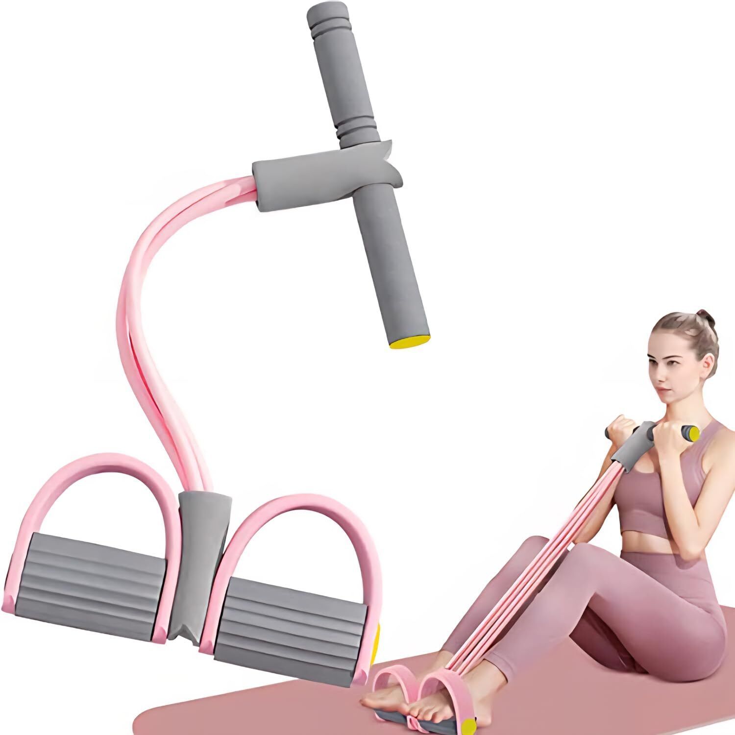 Pull Reducer Training Bands 4 Tubes Resistance Tube Ab Exerciser-image-47