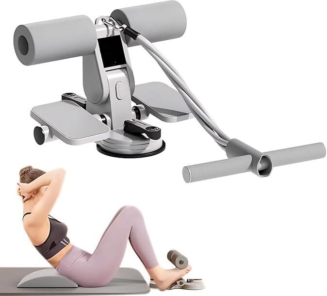Portable Adjustable Sit-Up Assistant with Strong Suction Base for Home Gym Uses. Sit-up Bar-image-20