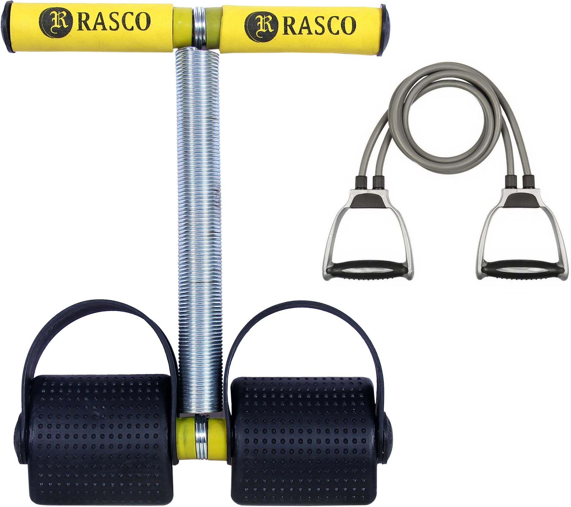 Single Spring Yellow Ab Exerciser with Tonning Tube Ab Exerciser-image-8