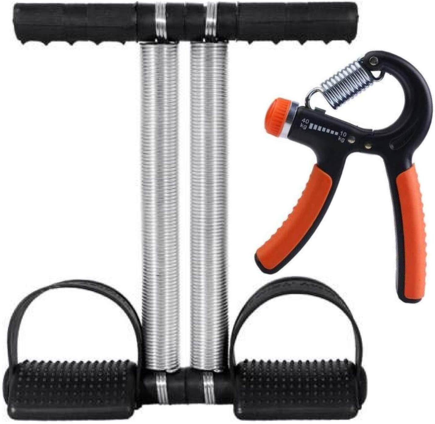 ustraders Double Spring Tummy Trimmer Body Toner Fat Buster & Hand Gripper for Home & Gym Ab Exerciser-picture-20