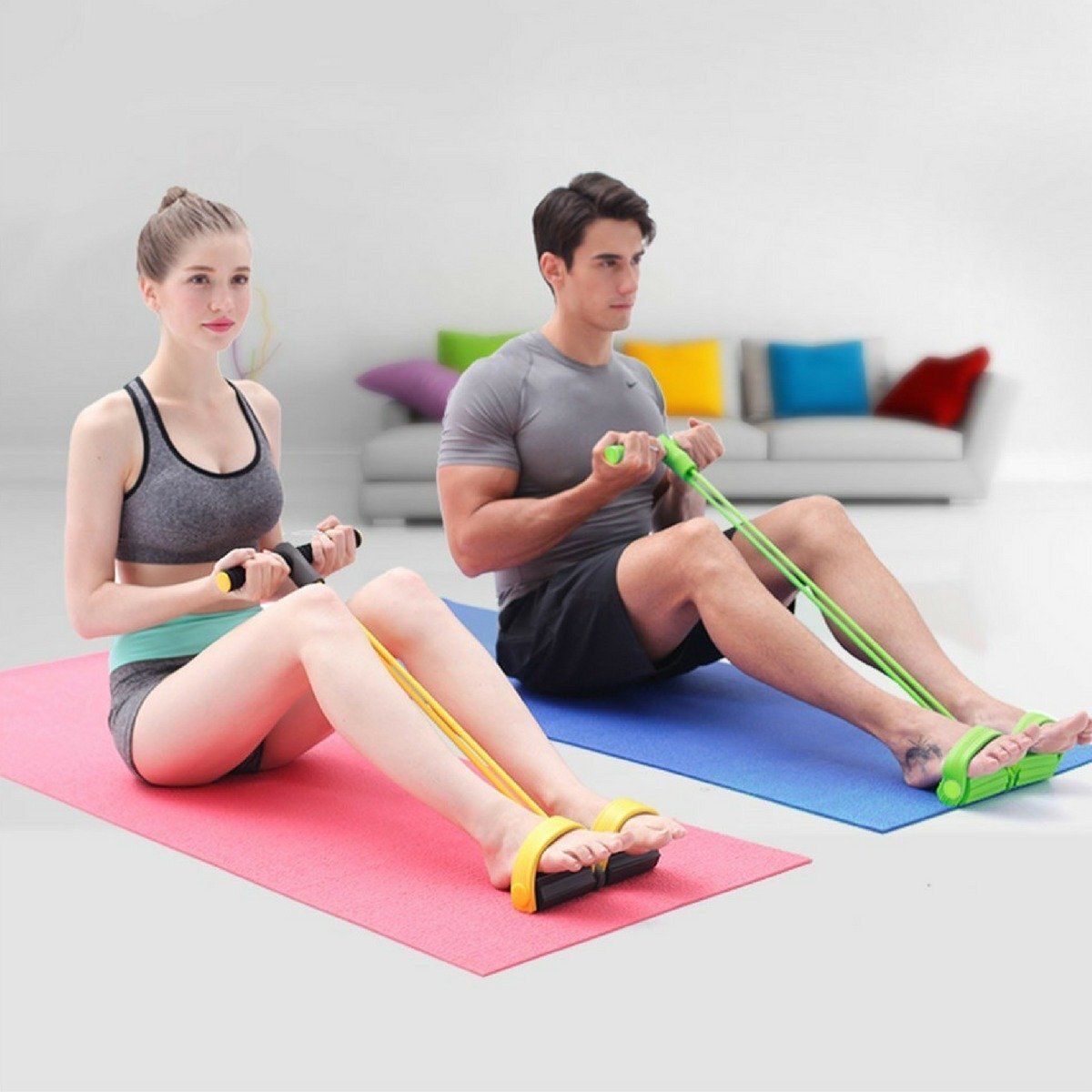 zenitrix Resistance Band for Abs Workout, Weight Loss & Muscle Training Ab Exerciser-picture-12