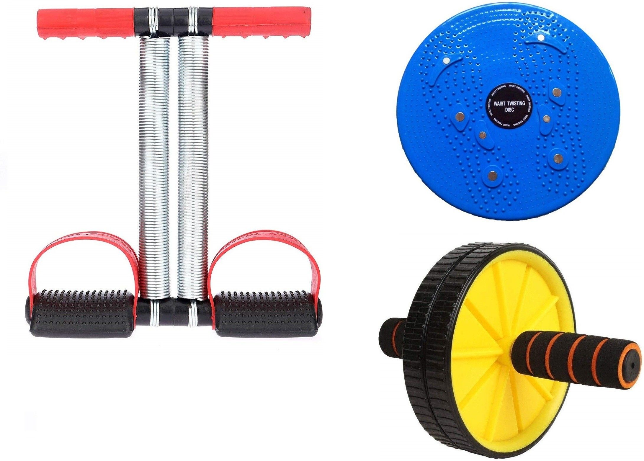 manogyam Combo Of Acupressure Tummy Twister, AB Wheel Roller & Tummy Trimmer Ab Exerciser-picture-37
