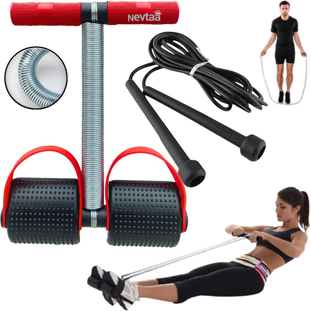 Tummy Trimmer & Pencil Rope Skipping Rope Combo Ab Exerciser