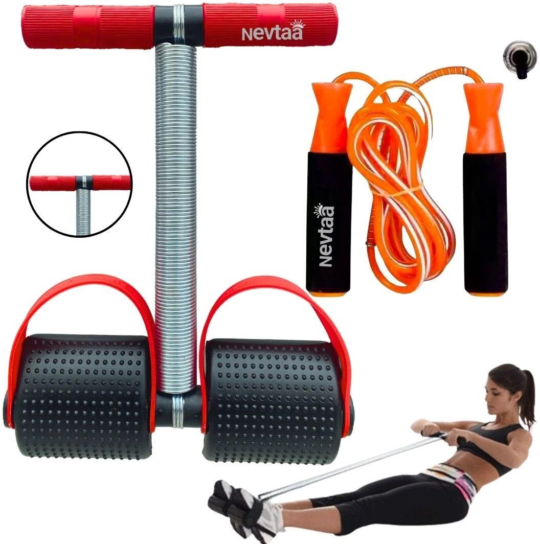 nevtaa Navtaa Red Tummy Trimmer & Foam Skipping Rope For Boys & Girls Ab Exerciser-picture-16