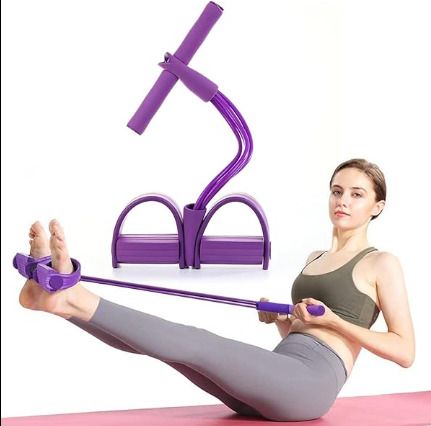 Pull Reducer Training Bands with 4 Tubes Resistance Exercise Equipment Ab Exerciser-image-12