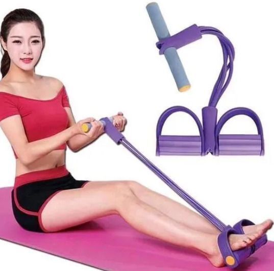 Rubber Pull Exerciser Reducer Slimming Waist Tummy Trimmer Ab Exerciser-image-14
