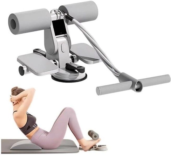 trendy appliances Double Suction Situp Bar Portable Sit-up (Grey) Ab Exerciser-picture-25