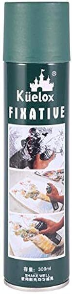 kuelox 300ML Fixative Spray Fixative for Sketches Art Supplies Accessory Tape Dot-image-29