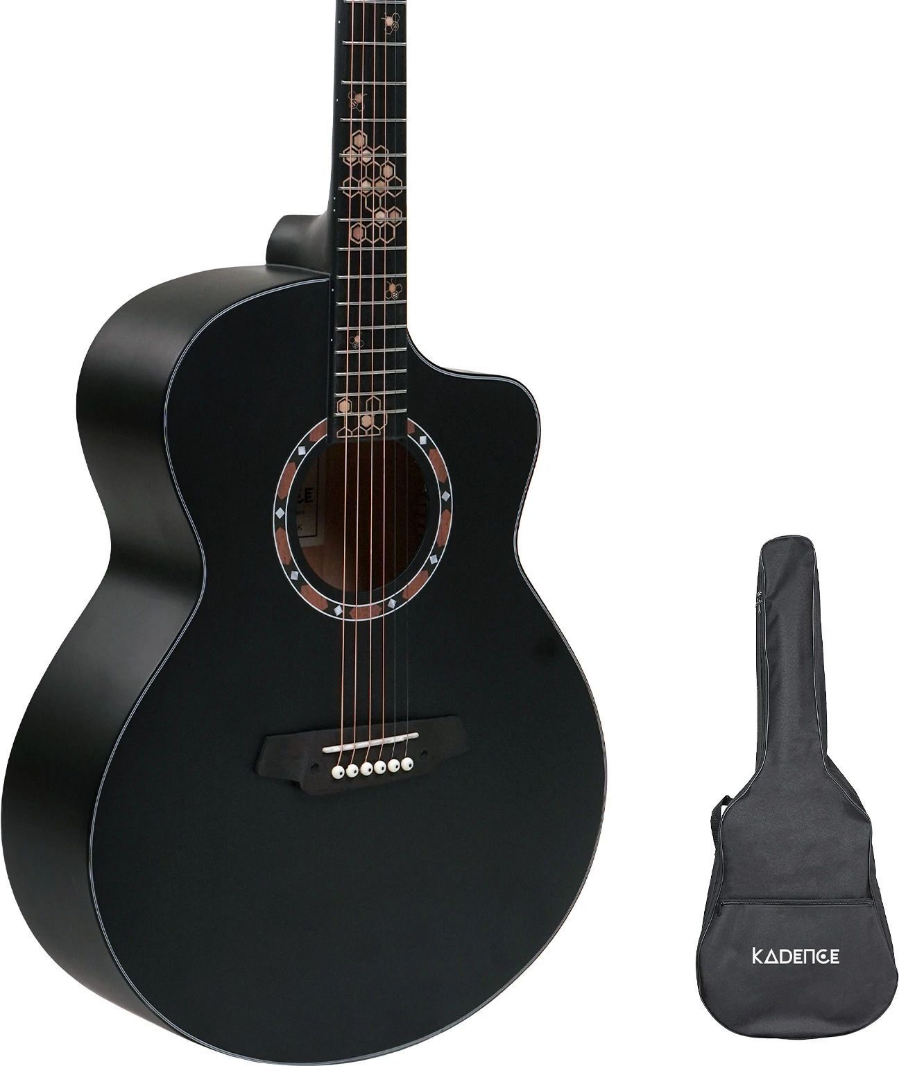 kadence KFR77BK-N (with Online Classes) Acoustic Guitar Spruce Spruce Right Hand Orientation-picture-26