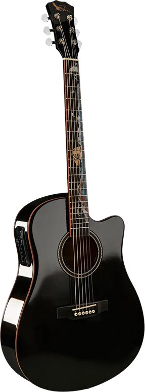 swan7 K-780 Fretboard Design Inlays Semi-acoustic Guitar Spruce Rosewood Right Hand Orientation-picture-16