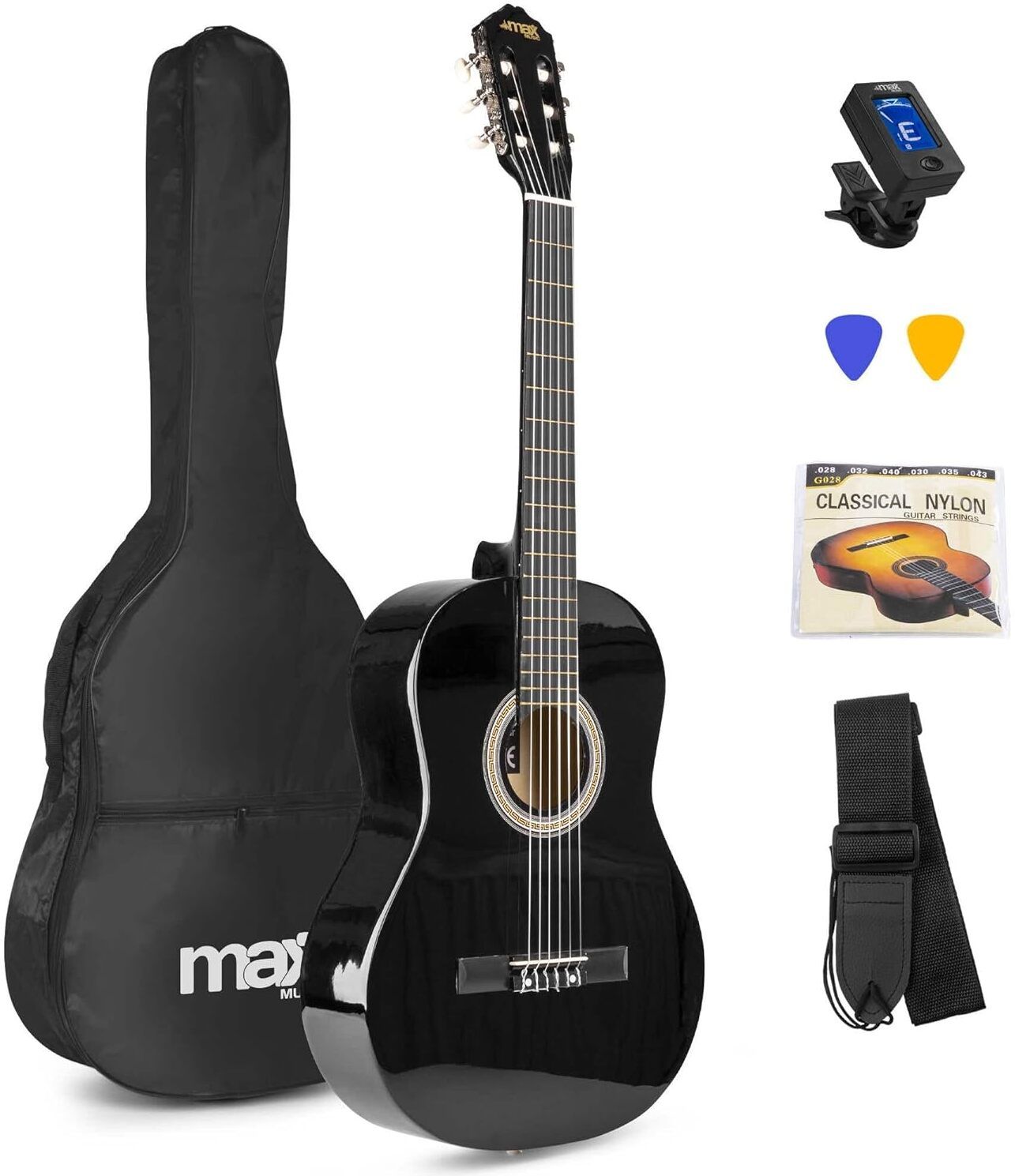 40 Inch Full Size Classic Guitar With Starter Kit Classical Guitar Basswood Basswood-image-38