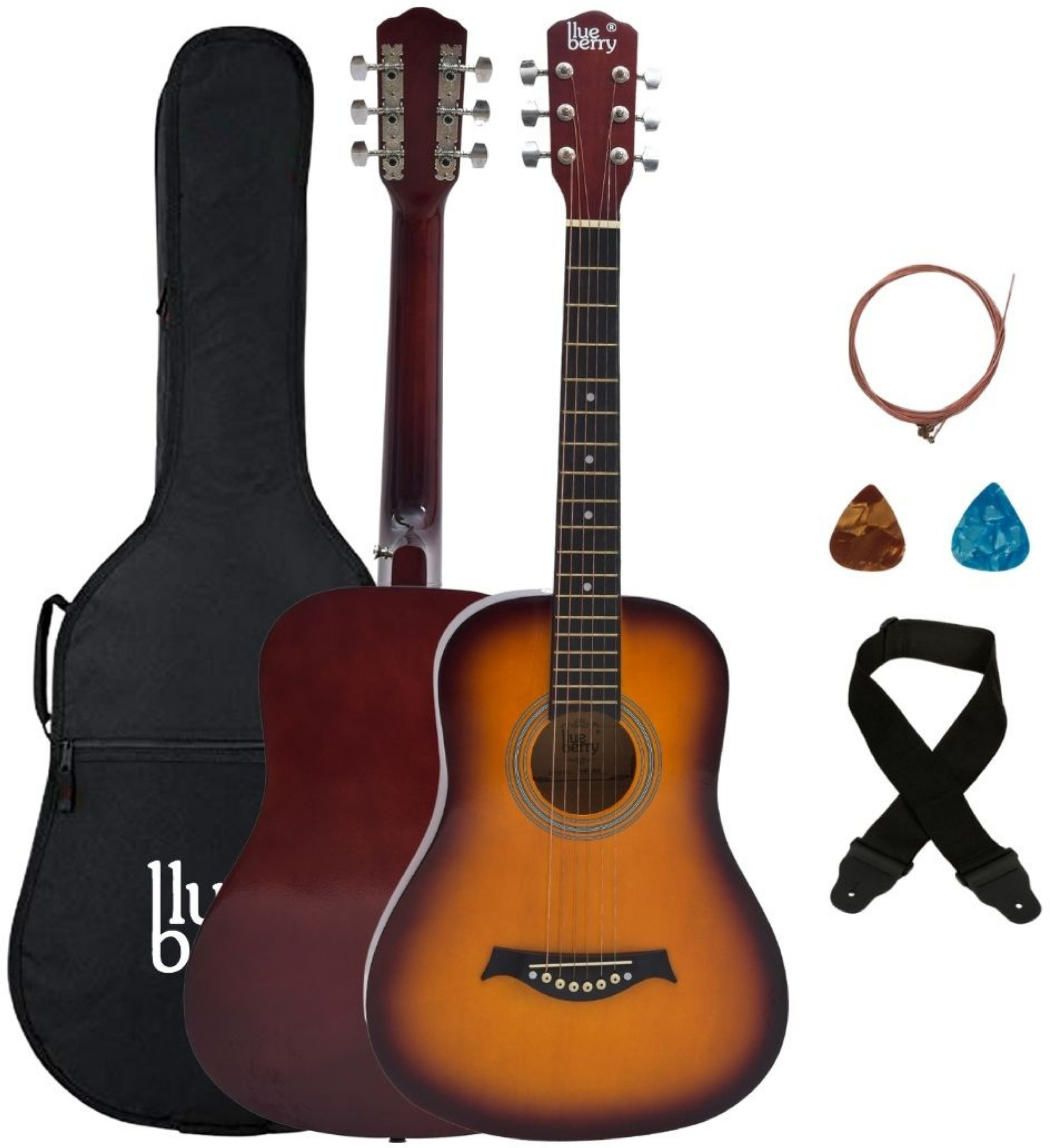 blueberry VIP-360, 36 Inch Acoustic Guitar Linden Wood Synthetic Wood Right Hand Orientation-picture-16