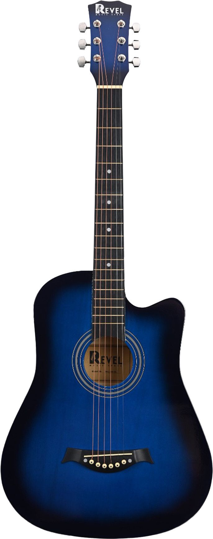 revel Cutaway Acoustic Guitar Kit, with Bag, Nickel Strings, Pick And Strap Acoustic Guitar Basswood Basswood Right Hand Orientation-picture-21