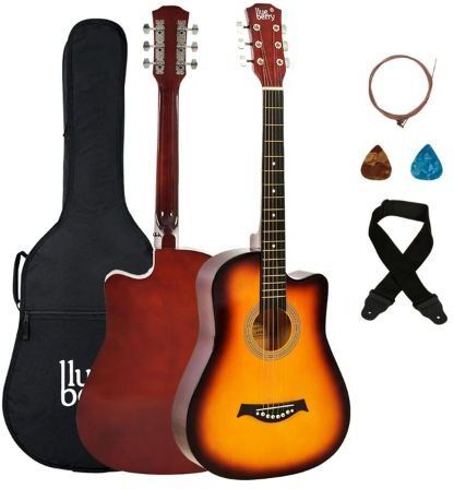 blueberry B-D38 InBuilt Trussrod Acoustic Guitar Mahogany, Basswood Tech Wood Right Hand Orientation-picture-28