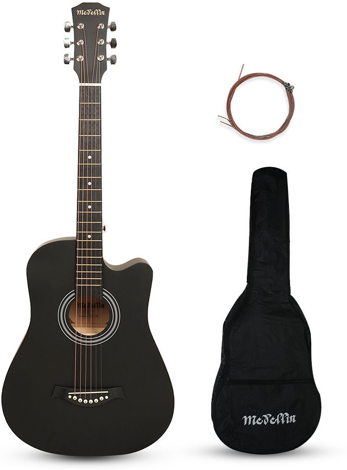 medellin M38BKMAT-TR Acoustic Guitar Linden Wood Linden Wood Right Hand Orientation-picture-21