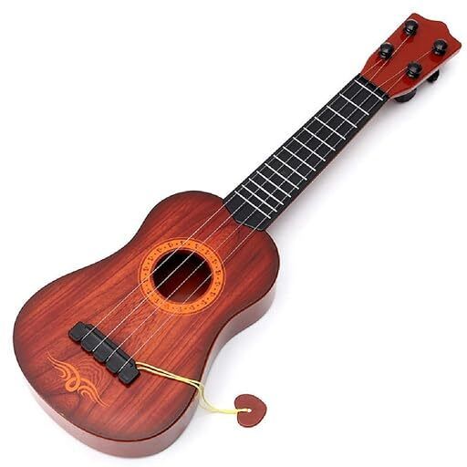 mecotrix Kids Wooden Guitar 24 Inch 4 String Musical Toy for Boys & Girls Steel Guitar Plastic Plastic Right Hand Orientation-picture-17