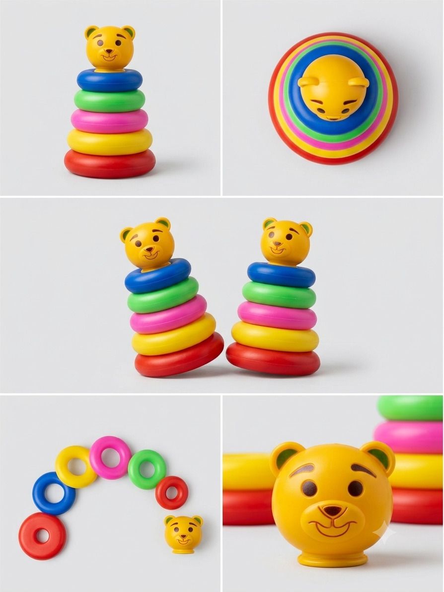 Baby Ring Stacking Toy for Kids | 5 Colorful Rings-image-40