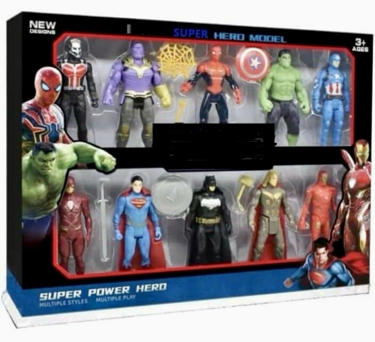 jayaansh traders Super Hero Action Figure Toys| Super Hero Set Of 10 Figures Toys For Kids..-picture-43