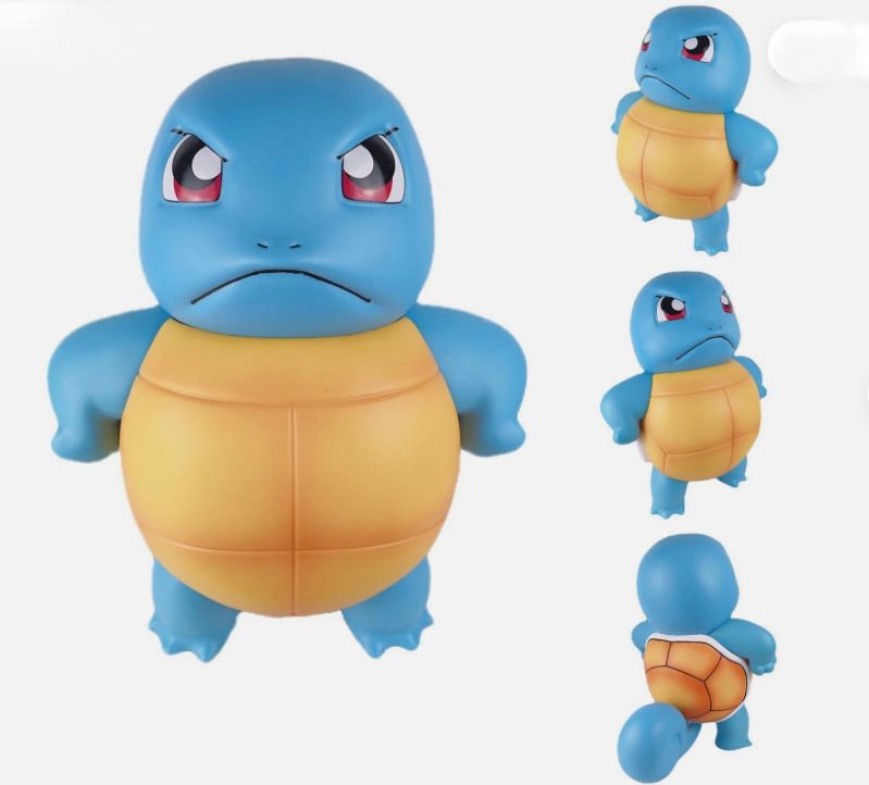 Cute Cartoon Turtle Car Trunk Sitting Showpiece Squirtel Pokemon-image-3