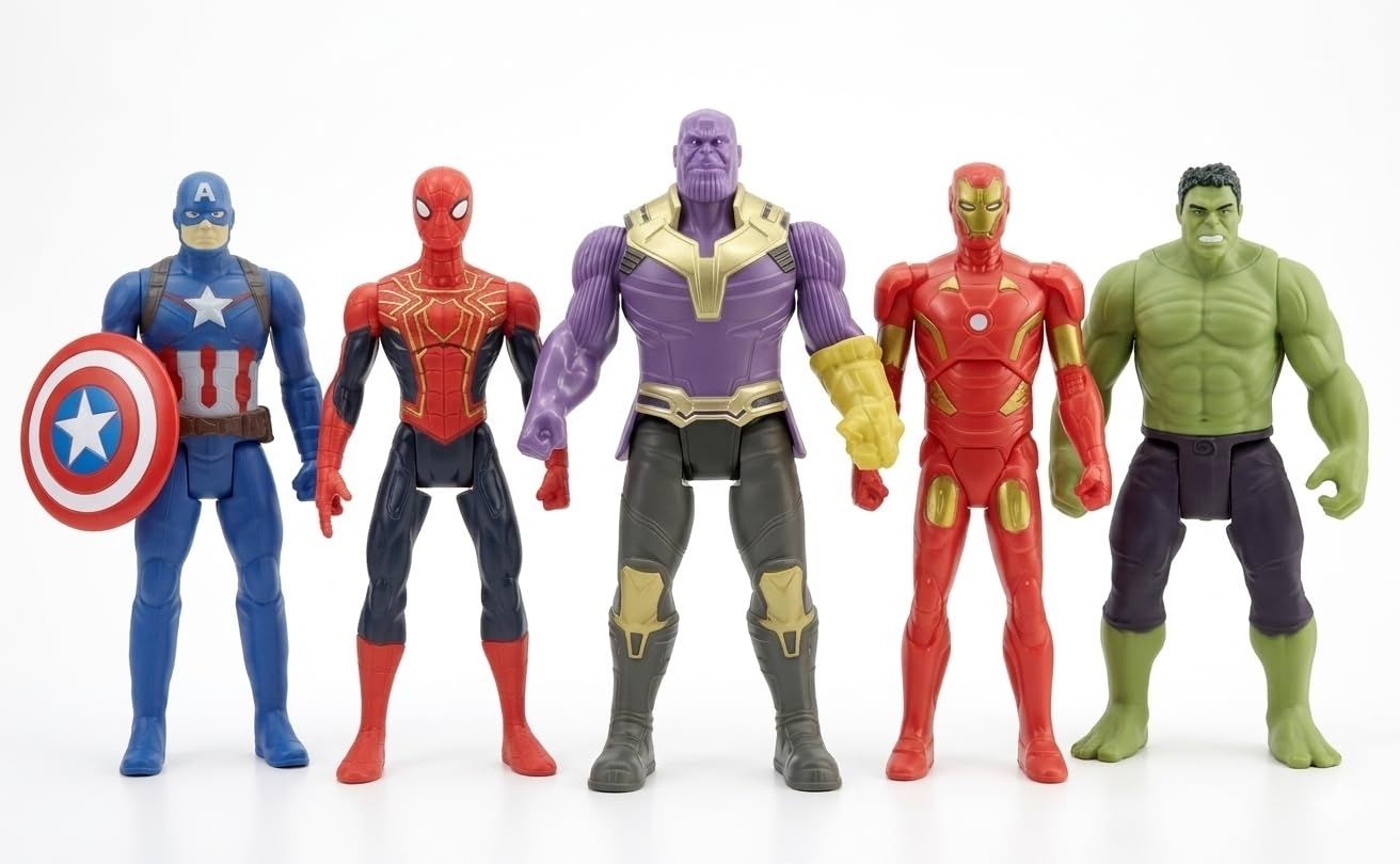 urbannest Avengers Action Figure Set For Kids (Set of 5 Figures with accessories)-picture-28