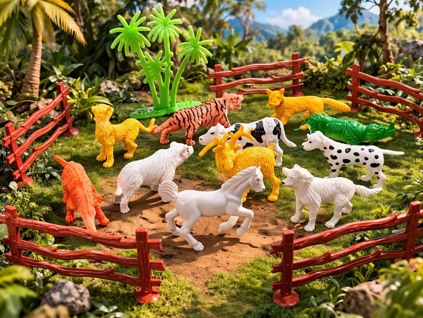 Jungle Animal Toy Collection 12PCS for Boys & Girls-image-35