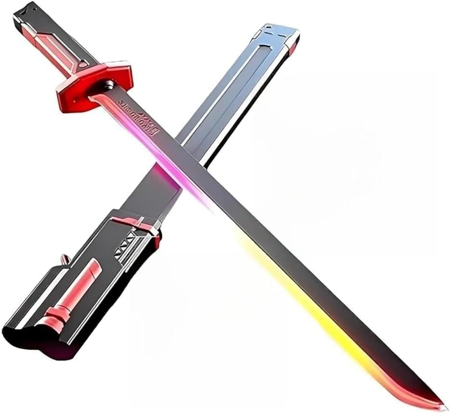 LED Sword with Smoke & Spark Effects, 7-Color Light Blade with Sound FX,-image-9