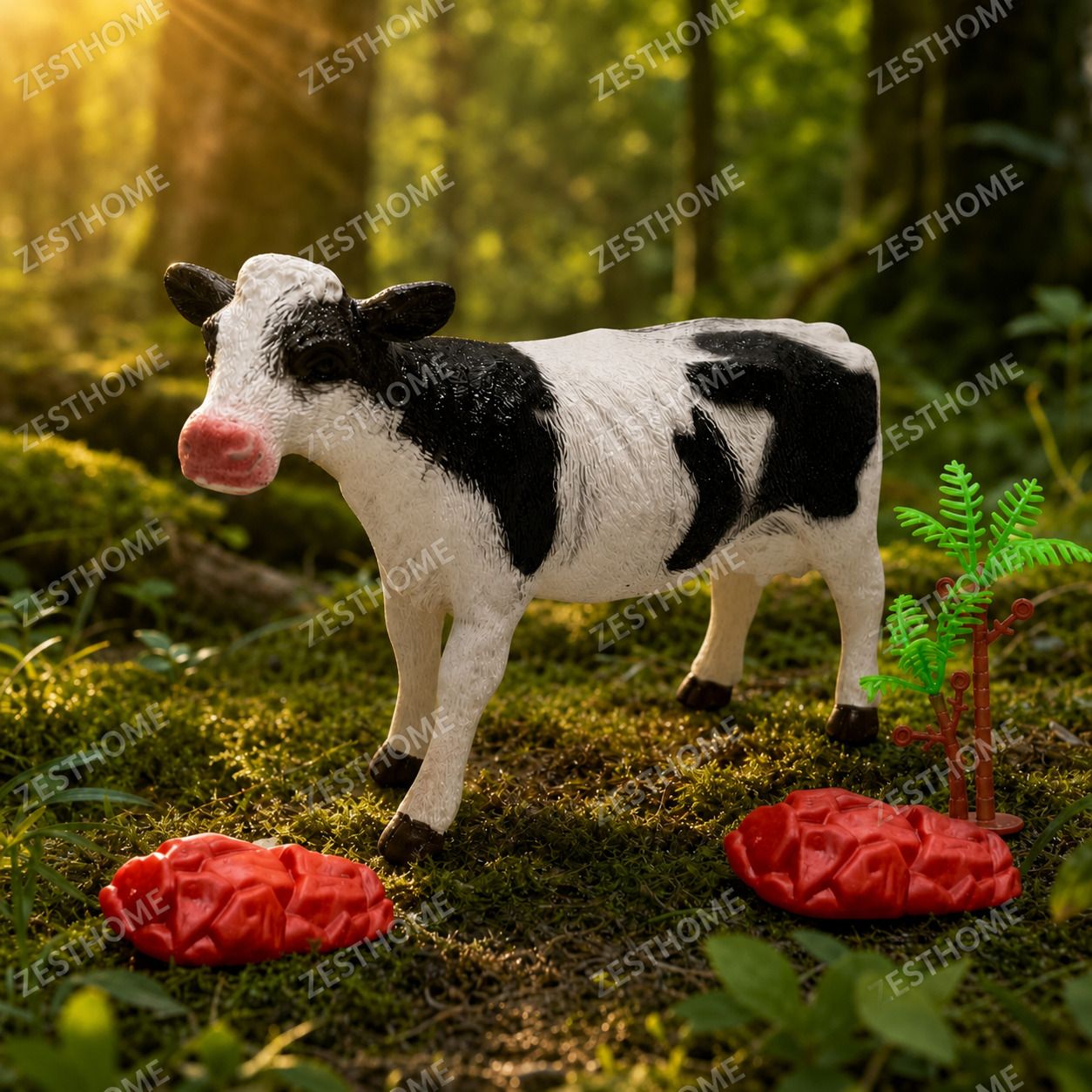zesthome Big Cow Toy for Kids | Large Rubber Farm Animal Toys | animal toys big size-picture-28