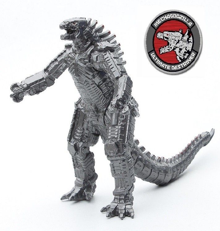 fozzo-sk New Silver MECHA GODZILLA Action Figure Toy Monster Godzilla Movie Model Kids-picture-19