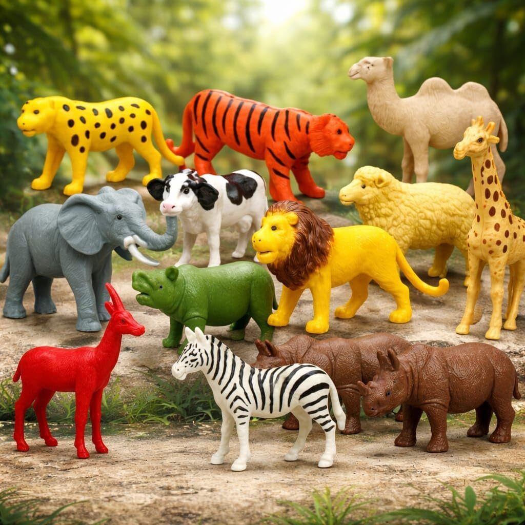 Forest Animal Toy Set 12PCS for Kids 3+ Boys & Girls-image-25