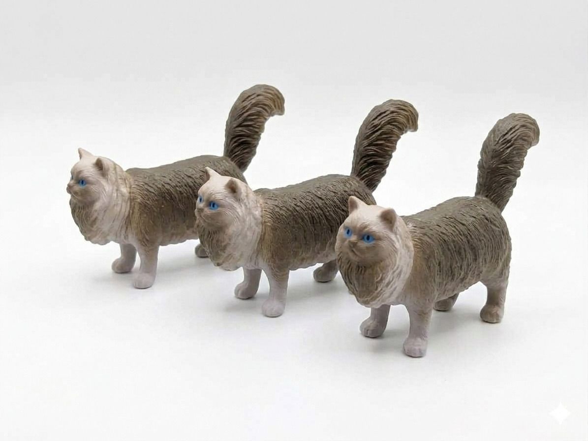 nexkidz Animal Realistic Figure Pack Of Three Cats-picture-19